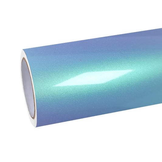 Gloss Metallic Chameleon Green Blue Car Vinyl Wrap product image 2 - Veloro color shift vinyl wrap