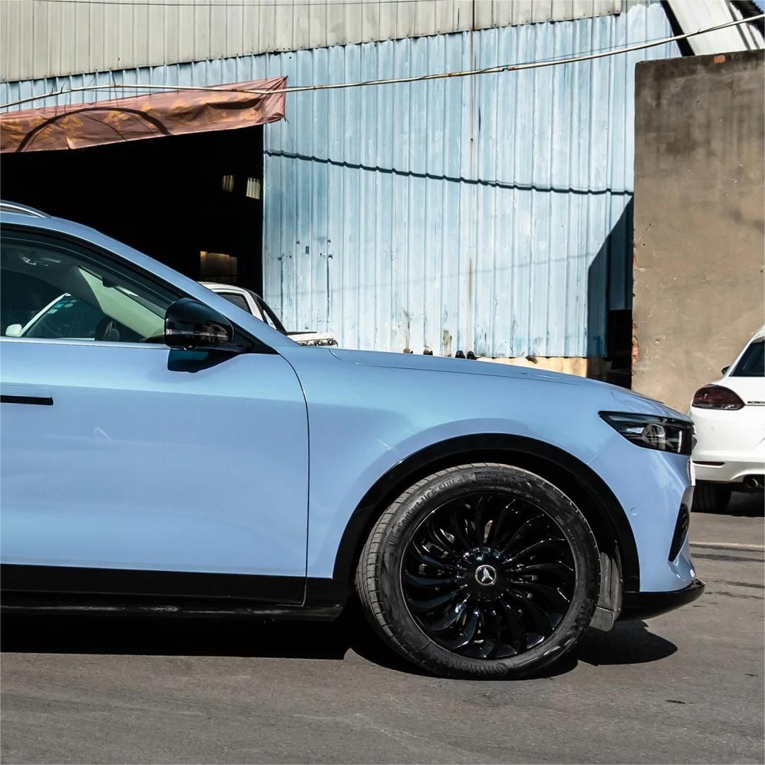 Gloss Metallic Chameleon Green Blue Car Vinyl Wrap product image 6 - Veloro color shift vinyl wrap