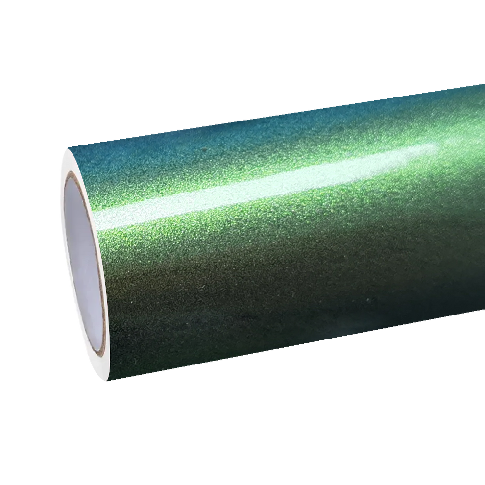 Gloss Metallic Chameleon Green Car Vinyl Wrap