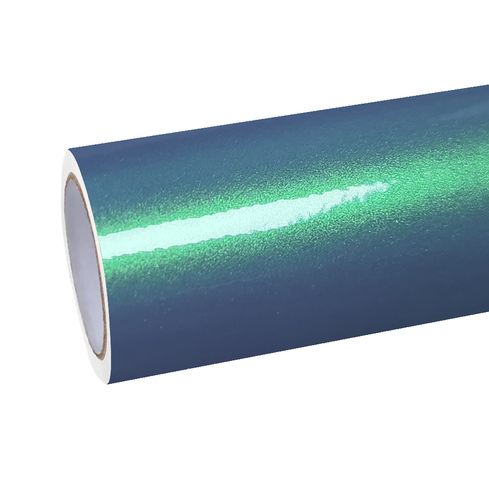 Gloss Metallic Chameleon Green Grey Car Vinyl Wrap product image 2 - Veloro color shift vinyl wrap