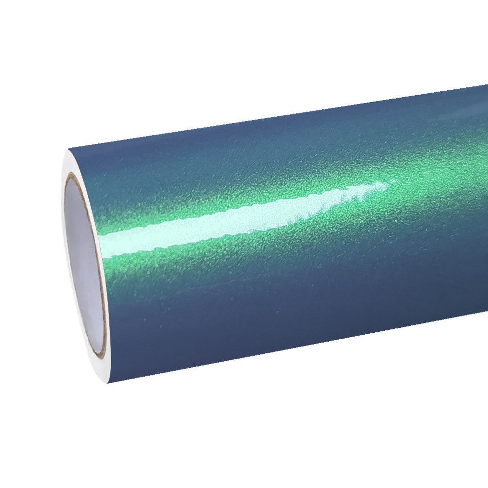 Gloss Metallic Chameleon Green Grey Car Vinyl Wrap product image 2 - Veloro color shift vinyl wrap