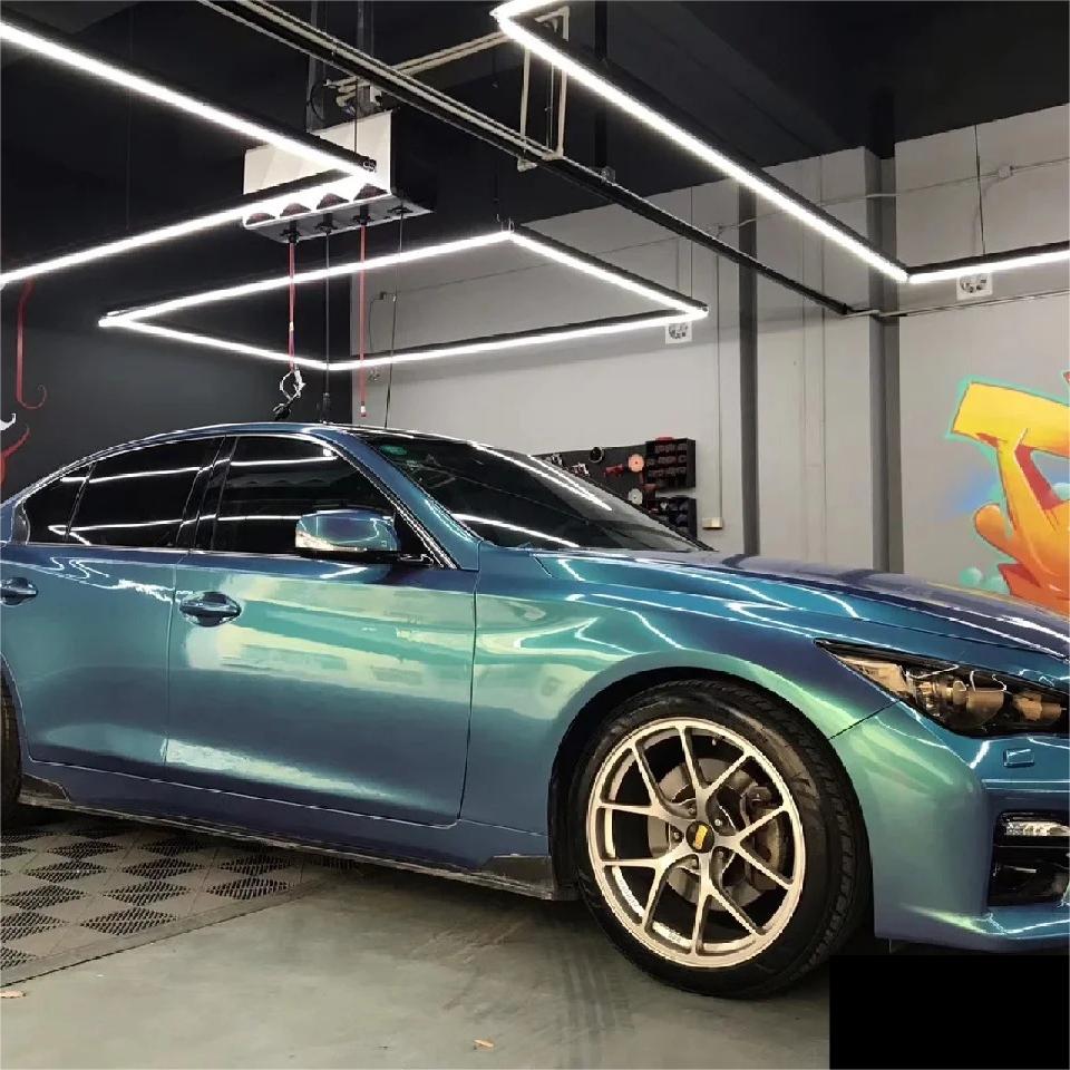 Gloss Metallic Chameleon Green Purple Car Vinyl Wrap product image 4 - Veloro color shift vinyl wrap