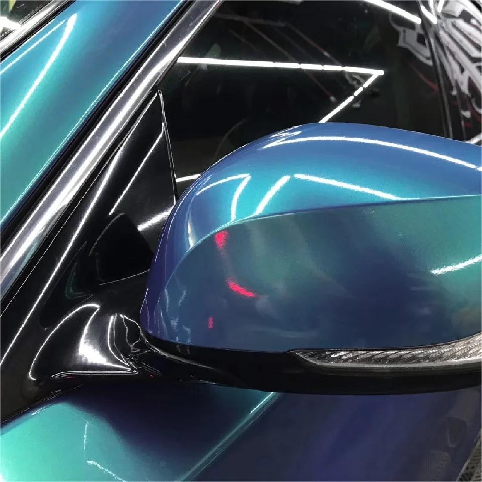 Gloss Metallic Chameleon Green Purple Car Vinyl Wrap product image 5 - Veloro color shift vinyl wrap