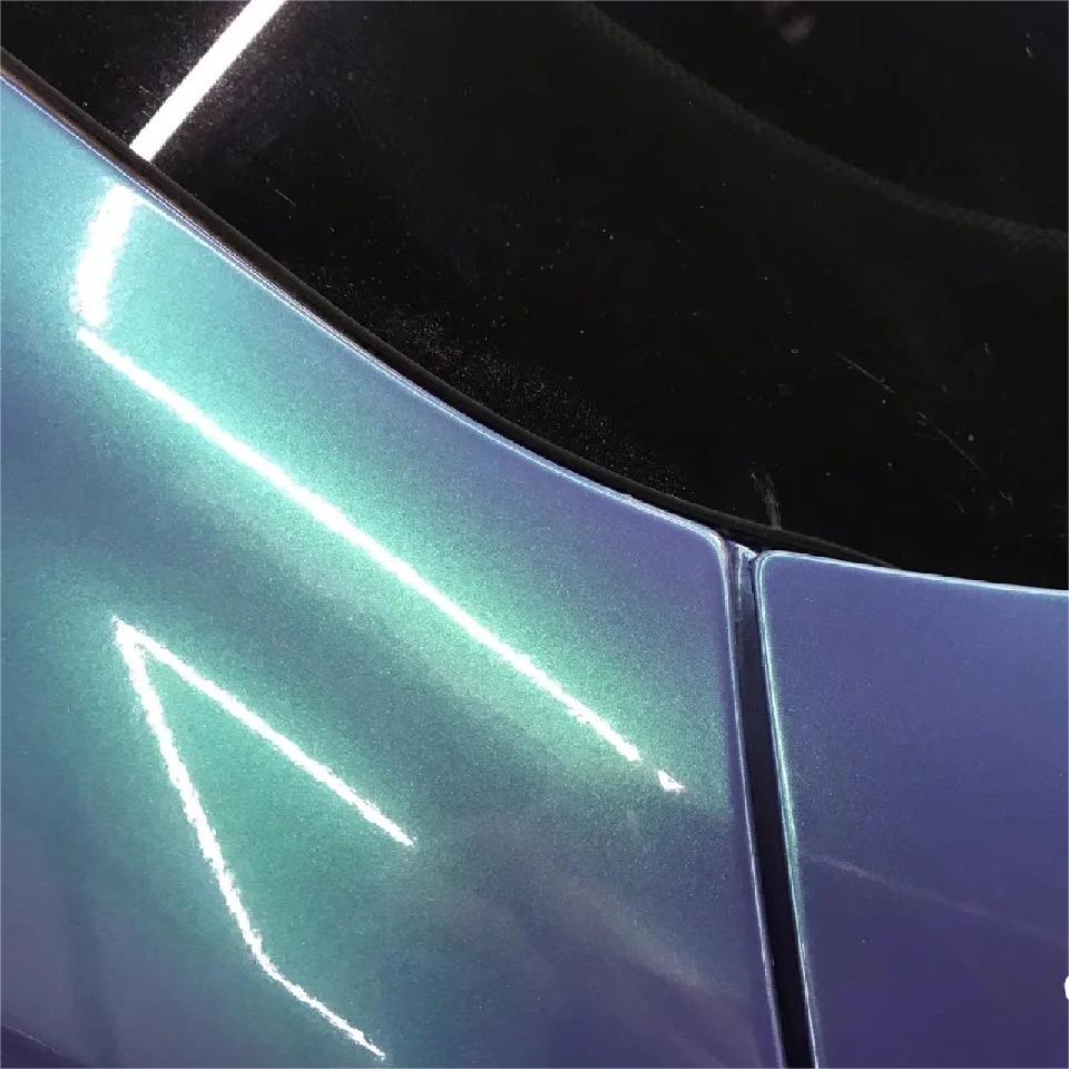 Gloss Metallic Chameleon Green Purple Car Vinyl Wrap product image 7 - Veloro color shift vinyl wrap