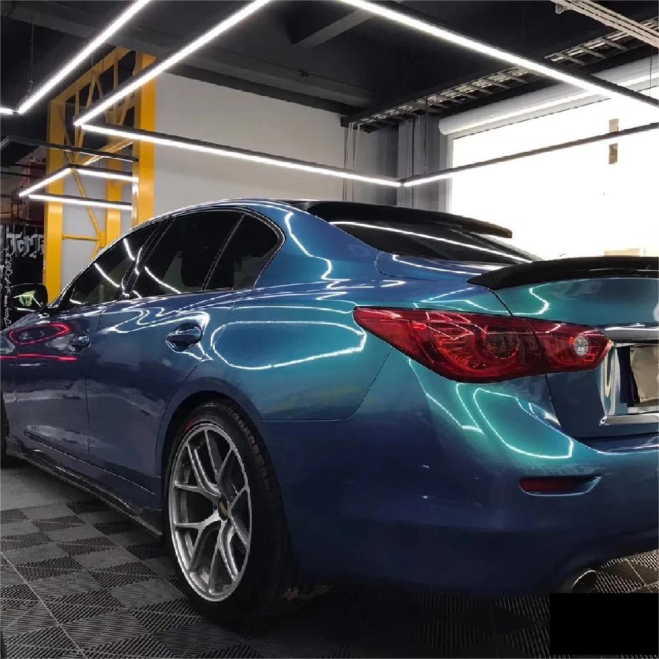 Gloss Metallic Chameleon Green Purple Car Vinyl Wrap product image 10 - Veloro color shift vinyl wrap
