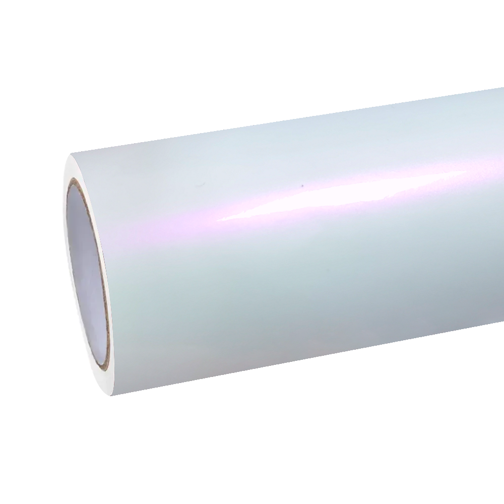 Gloss Metallic Chameleon Pearl Pink White Car Vinyl Wrap PET product image 2 - Veloro color shift vinyl wrap