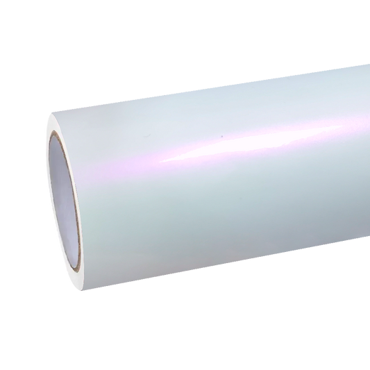 Gloss Metallic Chameleon Pearl Pink White Car Vinyl Wrap PET product image 2 - Veloro color shift vinyl wrap