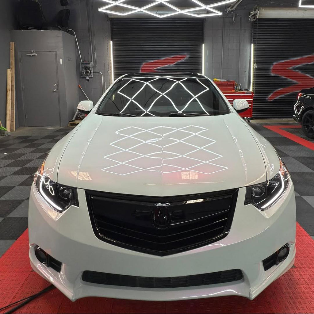 Gloss Metallic Chameleon Pearl Pink White Car Vinyl Wrap PET product image 3 - Veloro color shift vinyl wrap