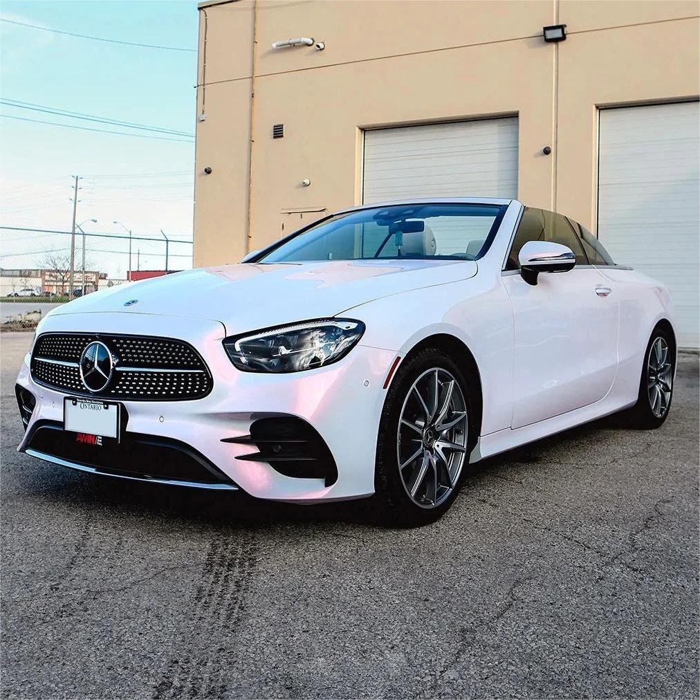 Gloss Metallic Chameleon Pearl Pink White Car Vinyl Wrap PET product image 10 - Veloro color shift vinyl wrap