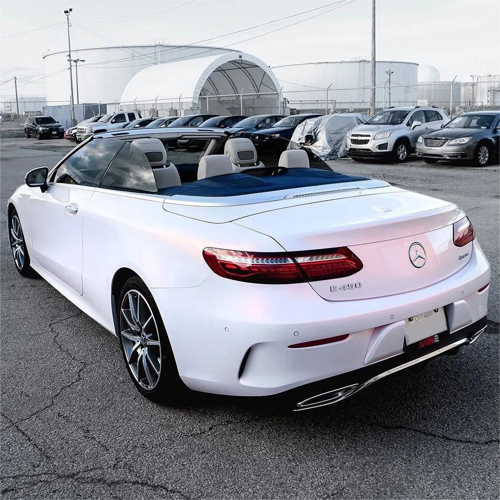Gloss Metallic Chameleon Pearl Pink White Car Vinyl Wrap PET product image 14 - Veloro color shift vinyl wrap