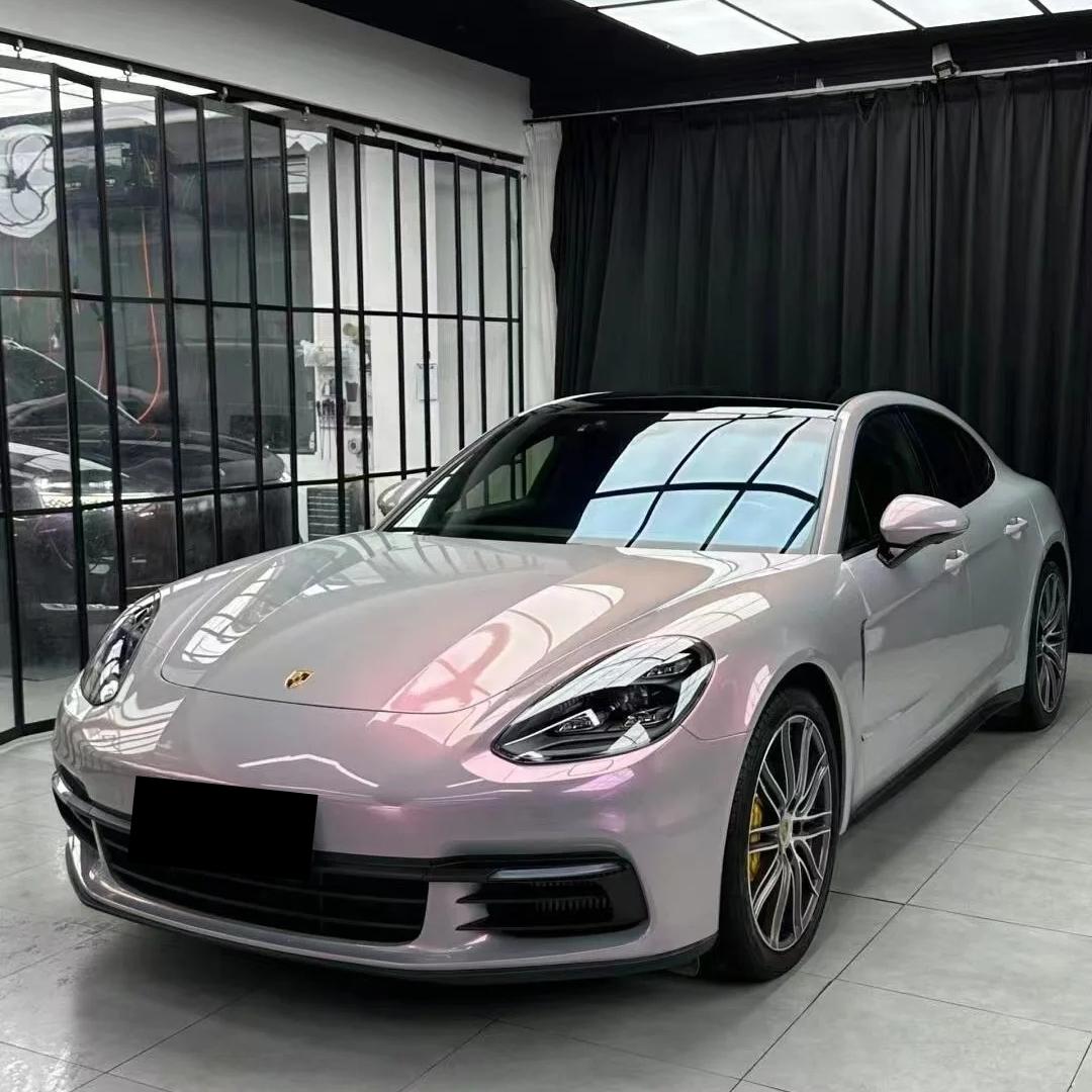Gloss Metallic Chameleon Pink Grey Car Vinyl Wrap product image 3 - Veloro color shift vinyl wrap