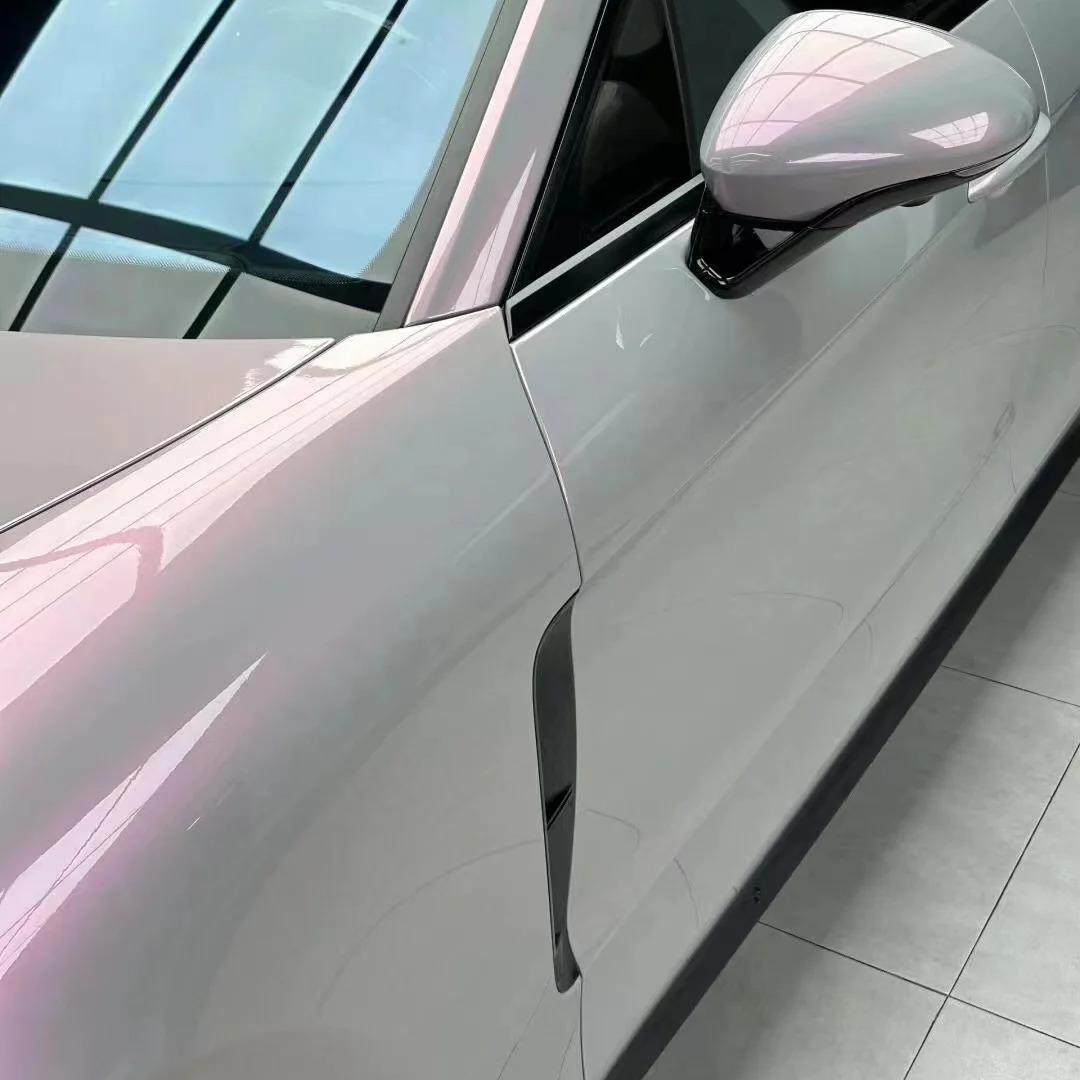 Gloss Metallic Chameleon Pink Grey Car Vinyl Wrap product image 7 - Veloro color shift vinyl wrap