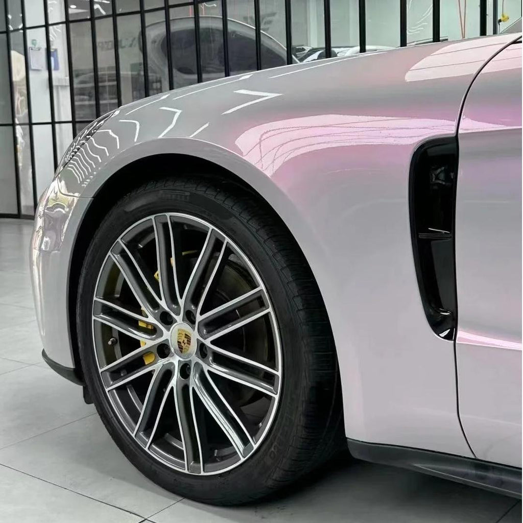 Gloss Metallic Chameleon Pink Grey Car Vinyl Wrap product image 6 - Veloro color shift vinyl wrap