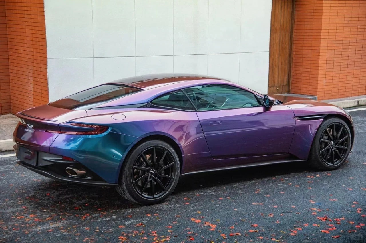 Gloss Metallic Chameleon Purple Blue Car Vinyl Wrap PET product image 15 - Veloro color shift vinyl wrap
