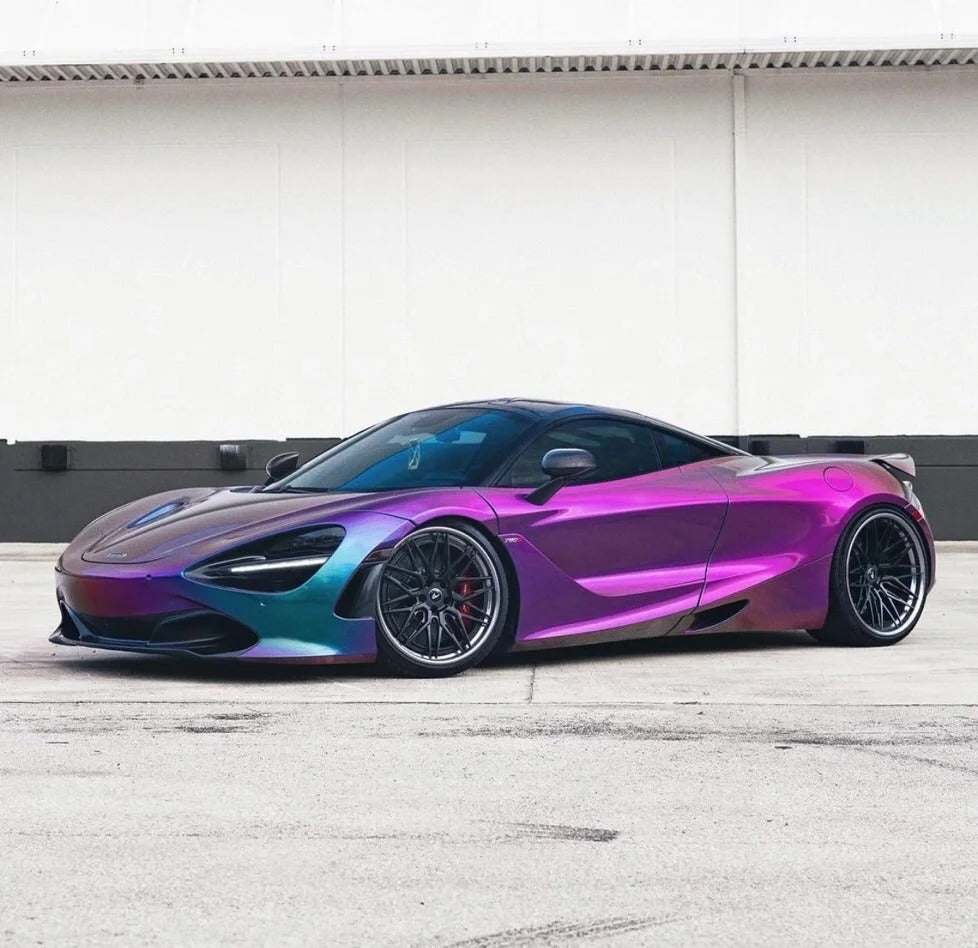 Gloss Metallic Chameleon Purple Blue Car Vinyl Wrap PET product image 3 - Veloro color shift vinyl wrap
