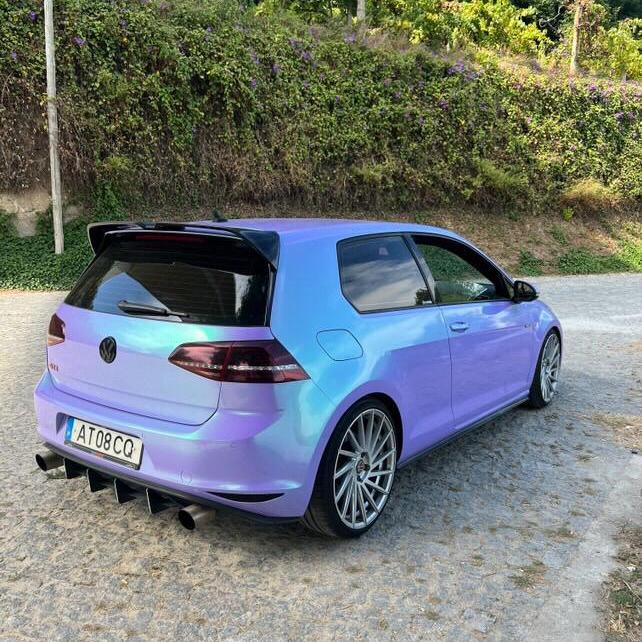 Gloss Metallic Chameleon Purple Green Car Vinyl Wrap product image 5 - Veloro color shift vinyl wrap
