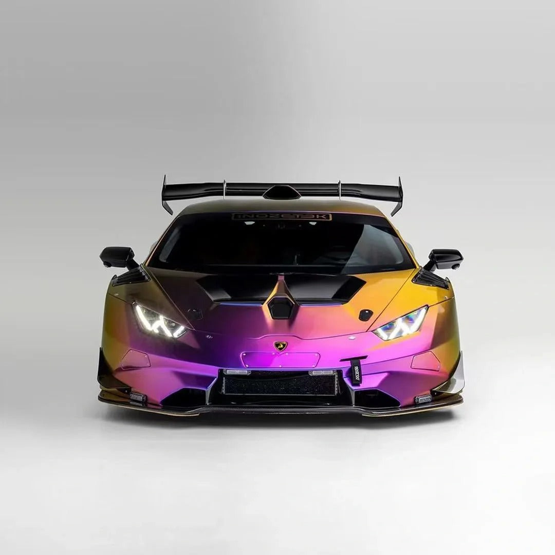 Gloss Metallic Chameleon Yellow Purple Car Vinyl Wrap PET product image 4 - Veloro color shift vinyl wrap
