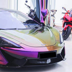Gloss Metallic Chameleon Yellow Purple Car Vinyl Wrap PET product image 10 - Veloro color shift vinyl wrap