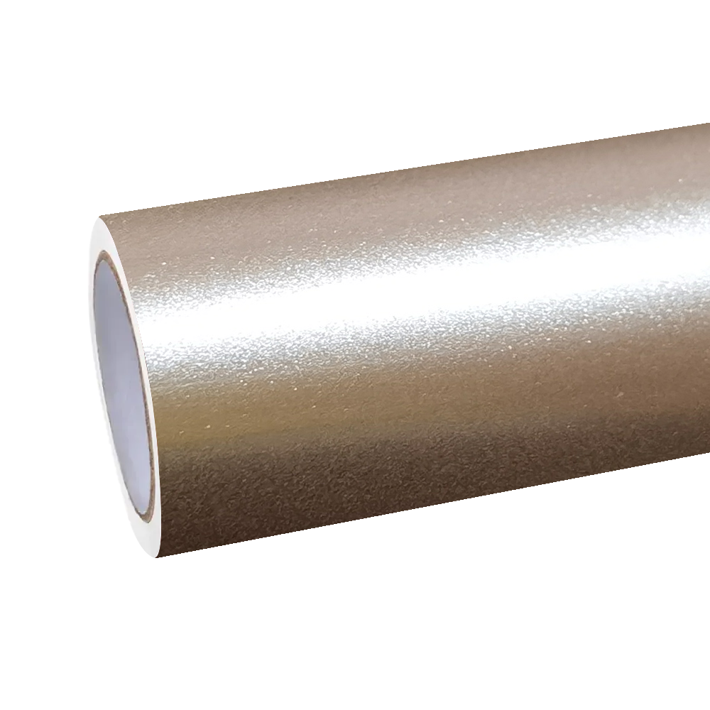 Gloss Metallic Champagne Gold Car Vinyl Wrap PET product image 2 - Veloro metallic vinyl wrap