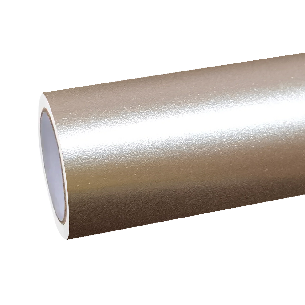 Gloss Metallic Champagne Gold Car Vinyl Wrap PET product image 2 - Veloro metallic vinyl wrap