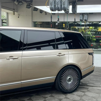 Gloss Metallic Champagne Gold Car Vinyl Wrap PET product image 10 - Veloro metallic vinyl wrap