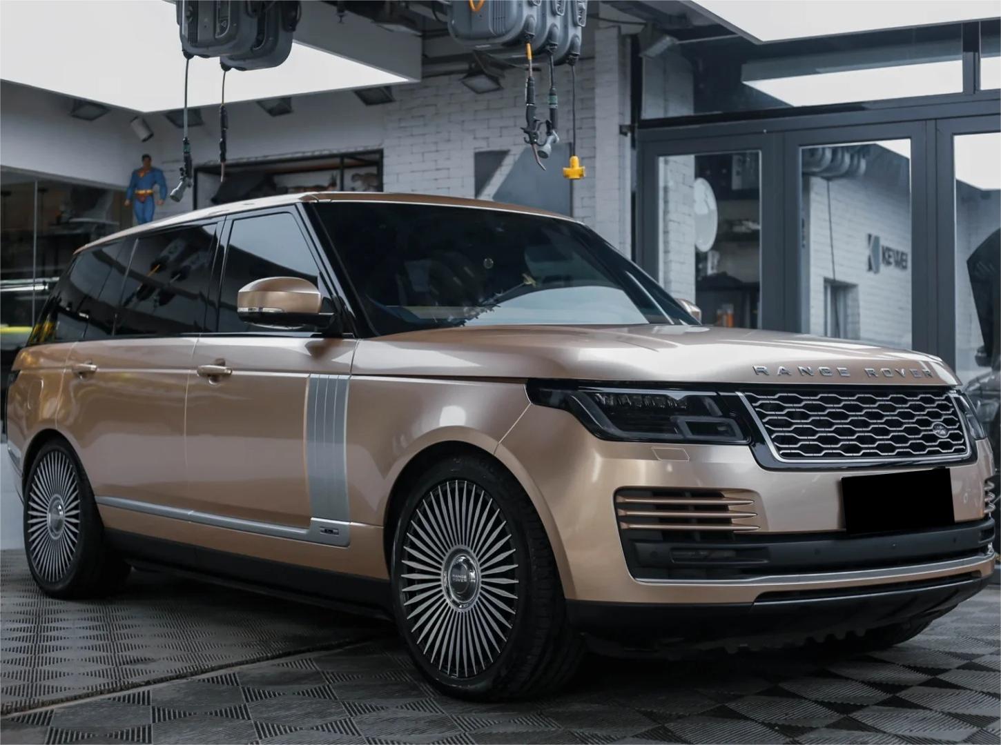 Gloss Metallic Champagne Gold Car Vinyl Wrap PET product image 11 - Veloro metallic vinyl wrap