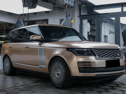 Gloss Metallic Champagne Gold Car Vinyl Wrap PET product image 11 - Veloro metallic vinyl wrap