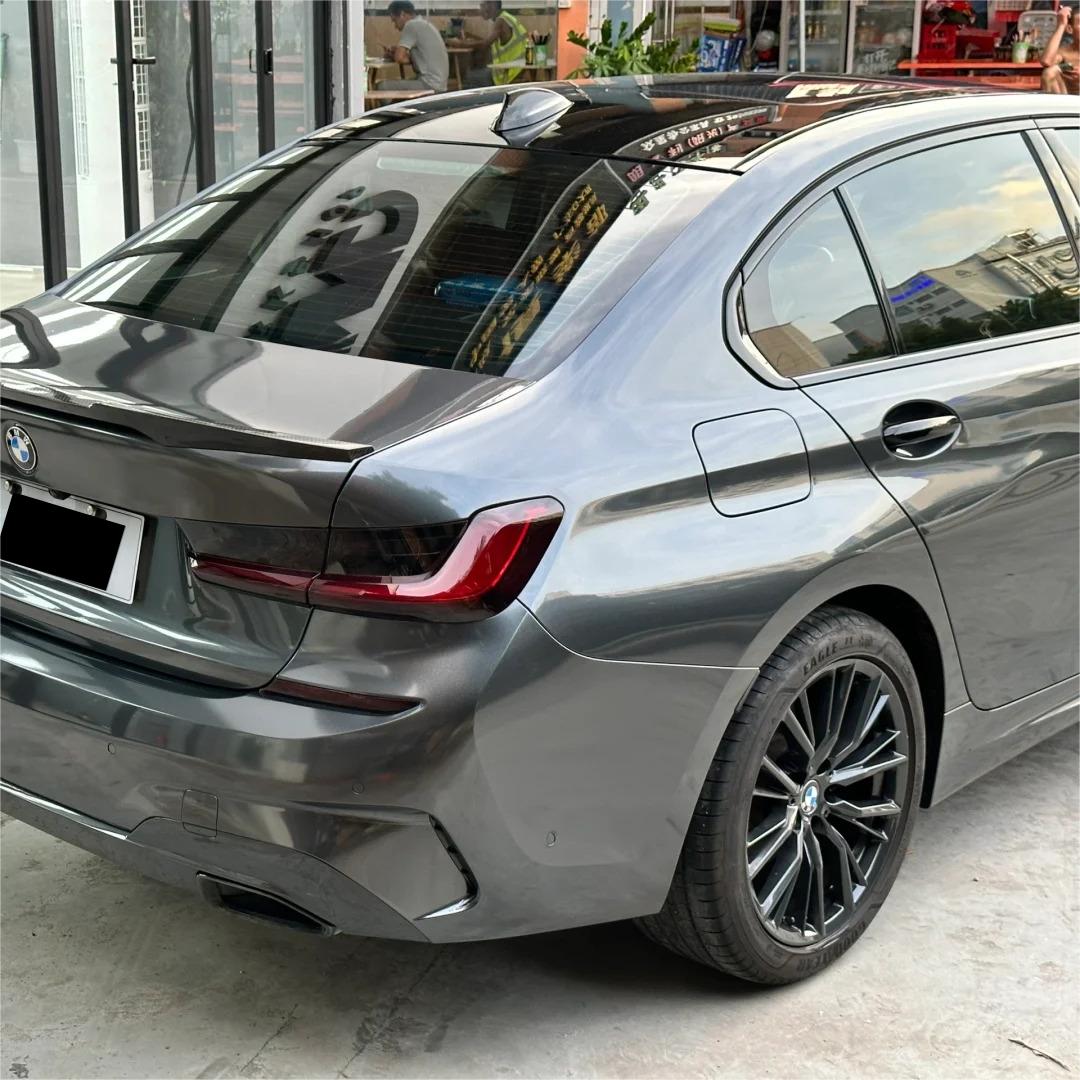 Gloss Metallic Charcoal Grey Car Vinyl Wrap PET product image 6 - Veloro metallic vinyl wrap