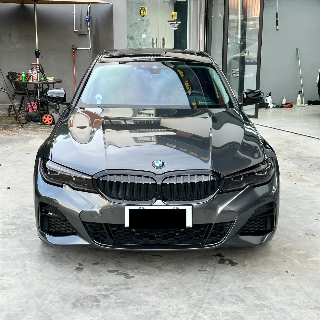 Gloss Metallic Charcoal Grey Car Vinyl Wrap PET product image 4 - Veloro metallic vinyl wrap