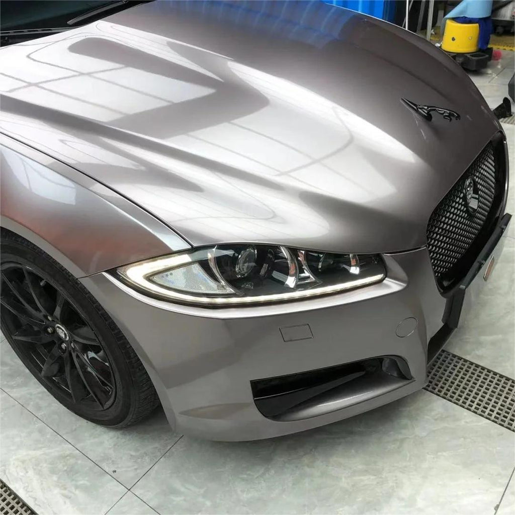Gloss Metallic Combat Grey Car Vinyl Wrap PET product image 5 - Veloro metallic vinyl wrap