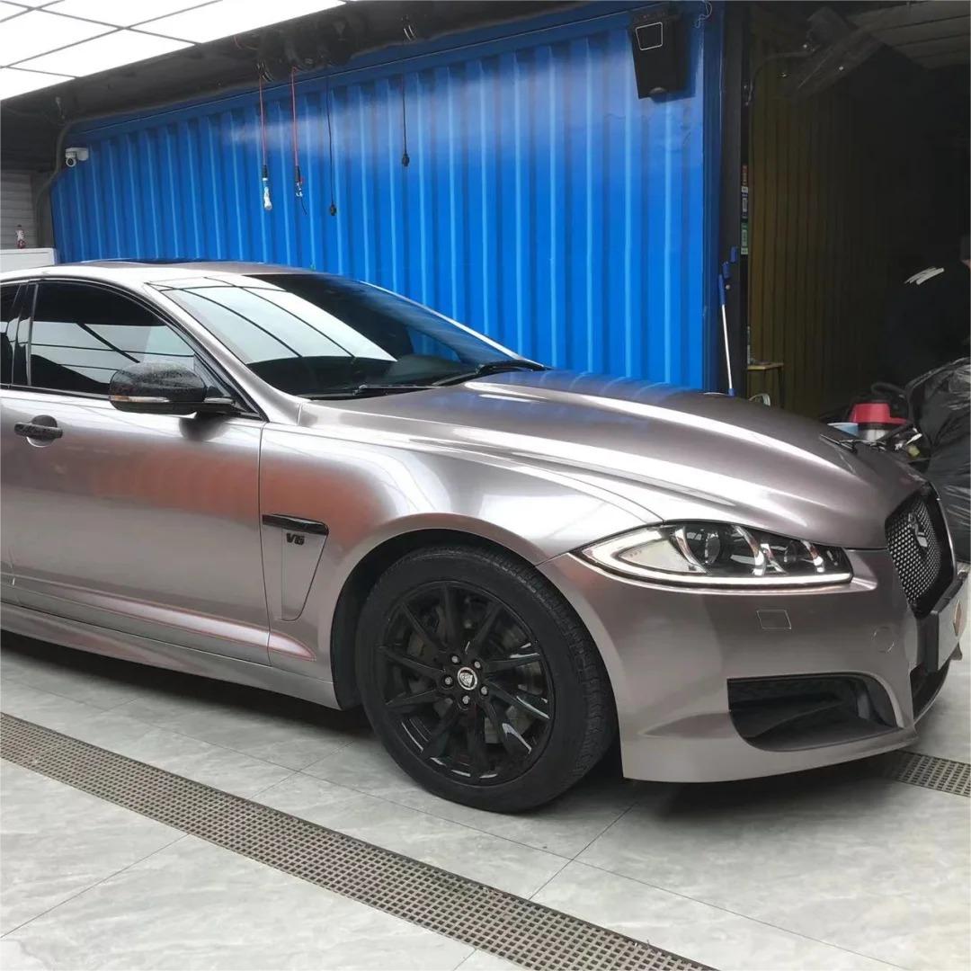 Gloss Metallic Combat Grey Car Vinyl Wrap PET product image 6 - Veloro metallic vinyl wrap