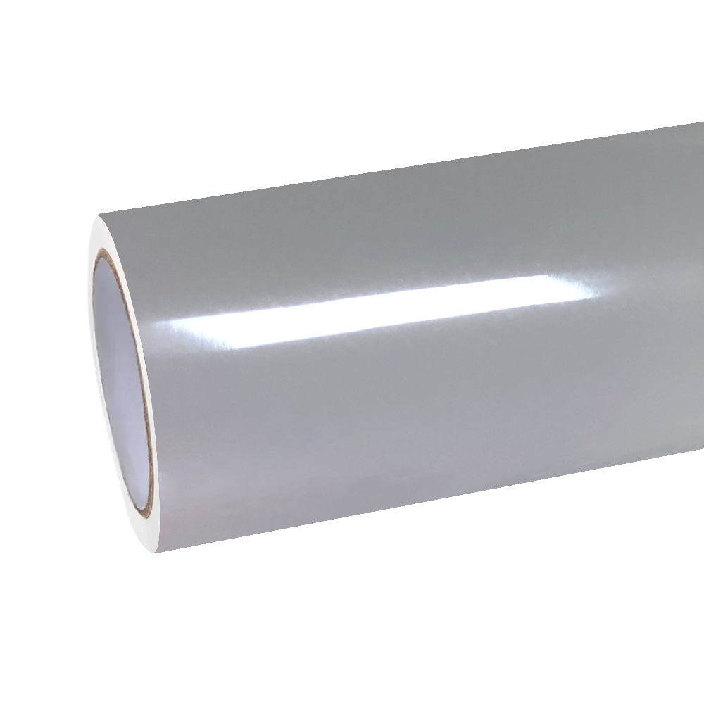 Gloss Metallic Cream Grey Car Vinyl Wrap PET