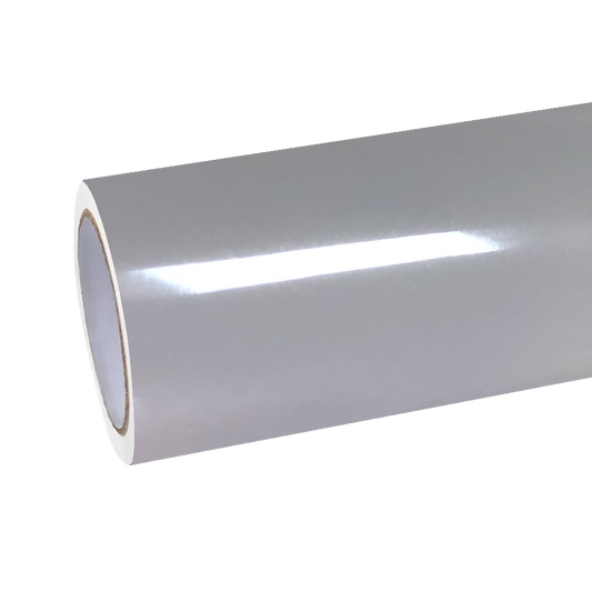 Gloss Metallic Cream Grey Car Vinyl Wrap PET