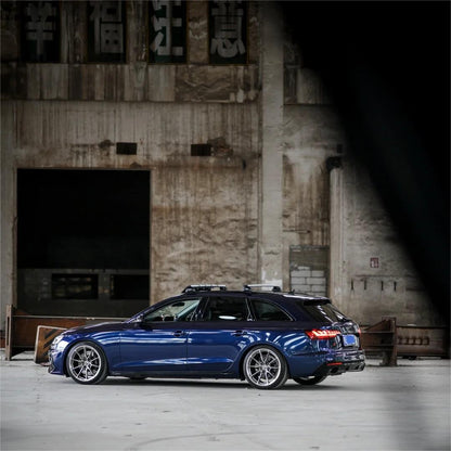 Gloss Metallic Dark Blue Audi Navarre Blue Car Vinyl Wrap PET product image 3 - Veloro metallic vinyl wrap