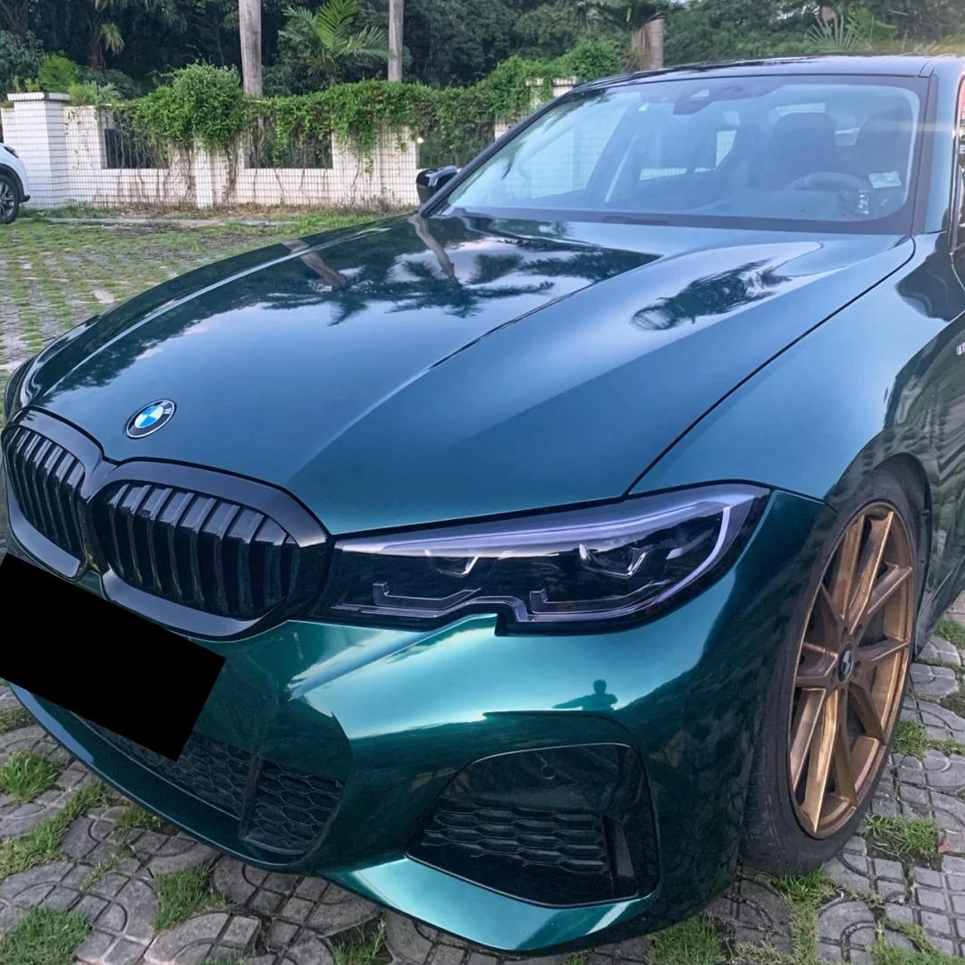Gloss Metallic Dark Green Car Vinyl Wrap PET product image 6 - Veloro metallic vinyl wrap