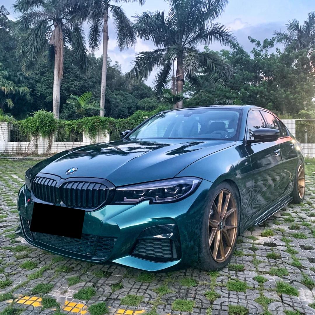 Gloss Metallic Dark Green Car Vinyl Wrap PET product image 3 - Veloro metallic vinyl wrap