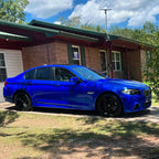 Gloss Metallic Deep Blue Car Vinyl Wrap PET product image 3 - Veloro metallic vinyl wrap