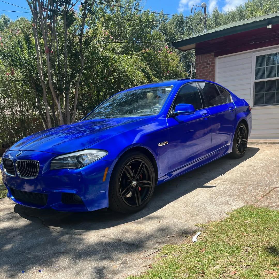 Gloss Metallic Deep Blue Car Vinyl Wrap PET product image 4 - Veloro metallic vinyl wrap