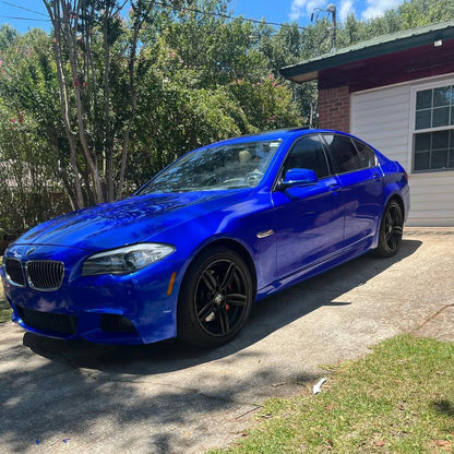 Gloss Metallic Deep Blue Car Vinyl Wrap PET product image 4 - Veloro metallic vinyl wrap