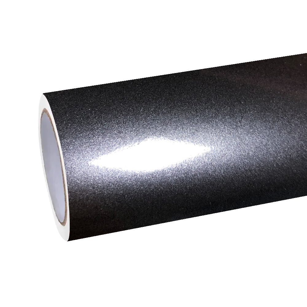 Gloss Metallic Destroyer Grey Car Vinyl Wrap PET product image 2 - Veloro metallic vinyl wrap