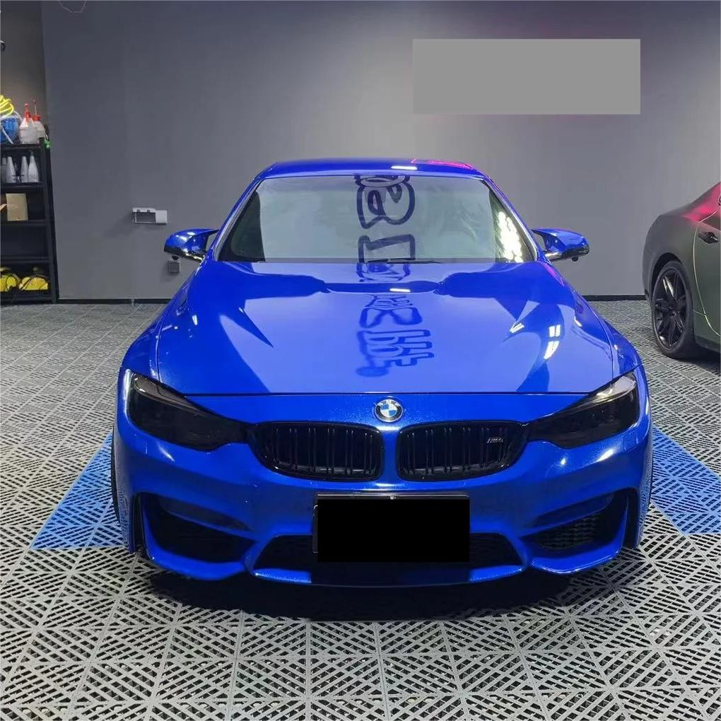 Gloss Metallic Diamond Blue Car Vinyl Wrap product image 9 - Veloro metallic vinyl wrap