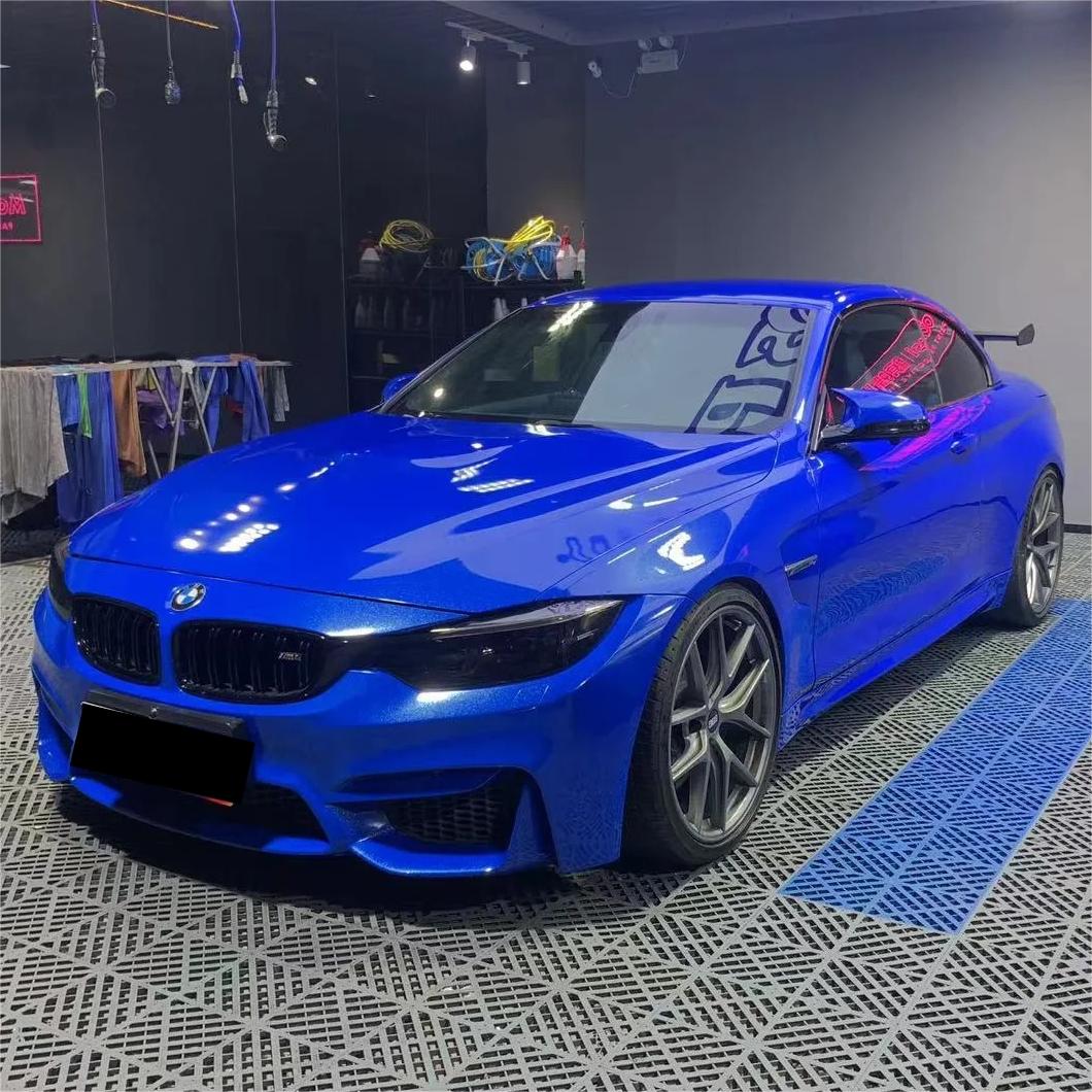 Gloss Metallic Diamond Blue Car Vinyl Wrap product image 10 - Veloro metallic vinyl wrap