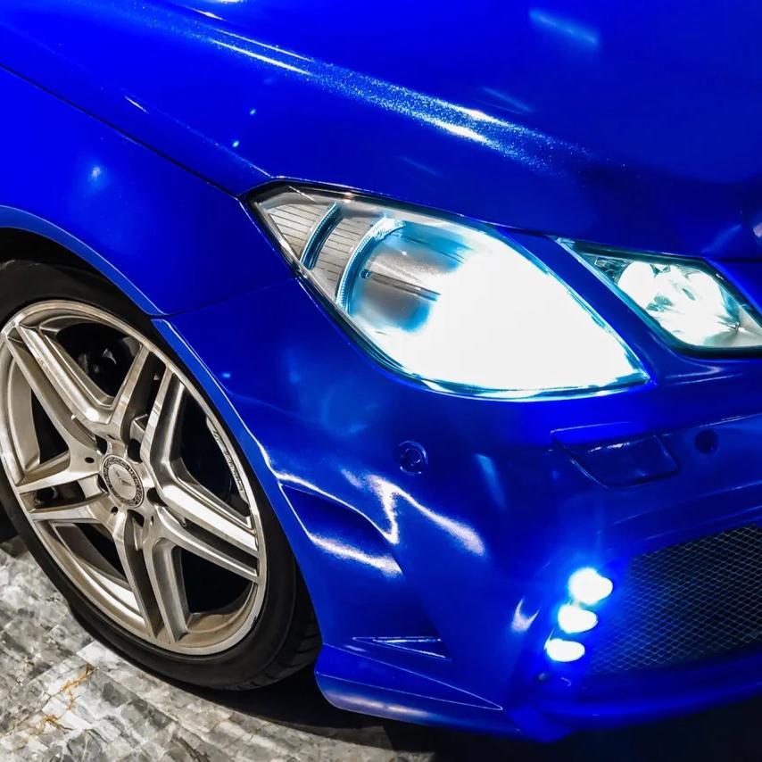 Gloss Metallic Diamond Blue Car Vinyl Wrap product image 7 - Veloro metallic vinyl wrap