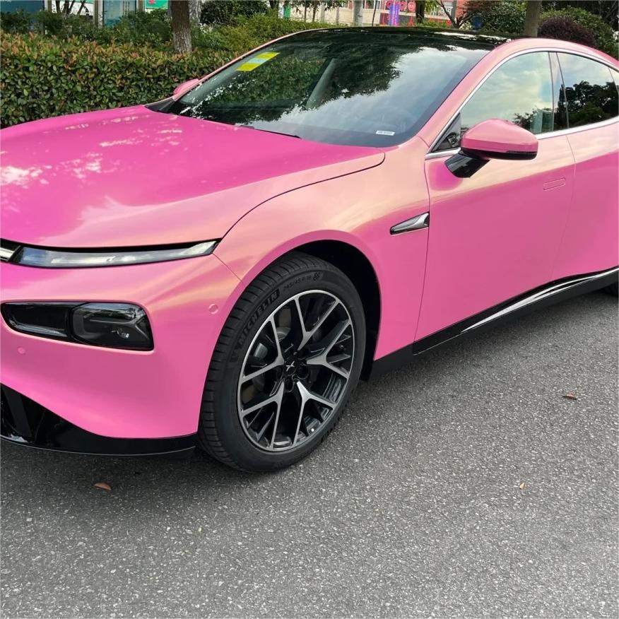 Gloss Metallic Diamond Gold Pink Car Vinyl Wrap product image 10 - Veloro metallic vinyl wrap