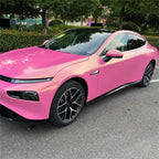 Gloss Metallic Diamond Gold Pink Car Vinyl Wrap product image 6 - Veloro metallic vinyl wrap