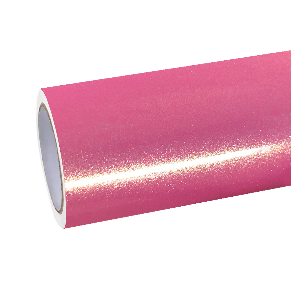 Gloss Metallic Diamond Gold Pink Car Vinyl Wrap
