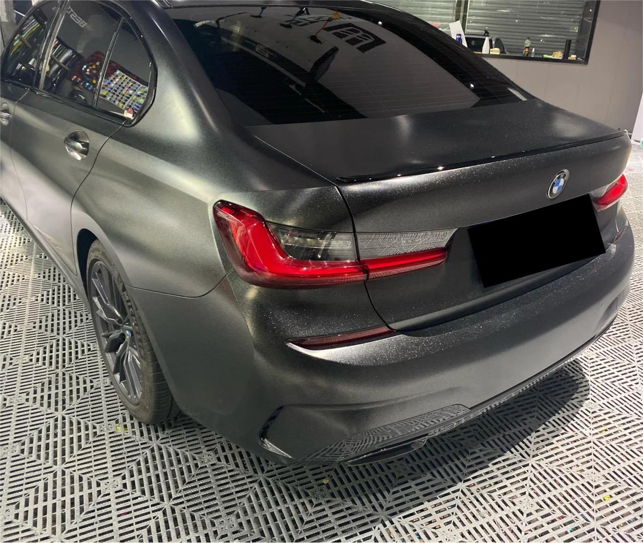 Gloss Metallic Diamond Graphite Black Car Vinyl Wrap product image 6 - Veloro metallic vinyl wrap