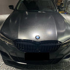 Gloss Metallic Diamond Graphite Black Car Vinyl Wrap product image 4 - Veloro metallic vinyl wrap