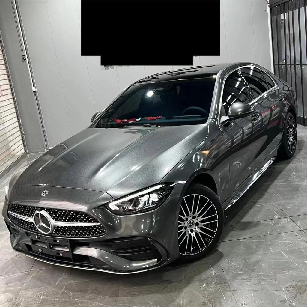 Gloss Metallic Diamond Graphite Light Grey Car Vinyl Wrap product image 8 - Veloro metallic vinyl wrap