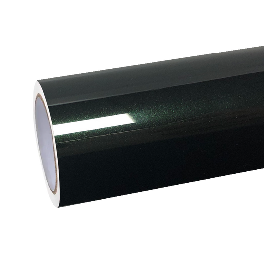 Gloss Metallic Diamond Benz Emerald Green Car Vinyl Wrap PET